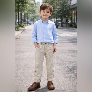 Kids Casual Pants - Light Gray